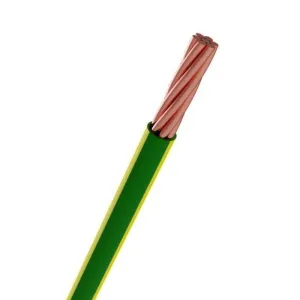 PVC Insulated 70mm 120mm 2 150mm2 Copper Cable Ground Wire Stranded Conductor for Heating Green/Yellow Color