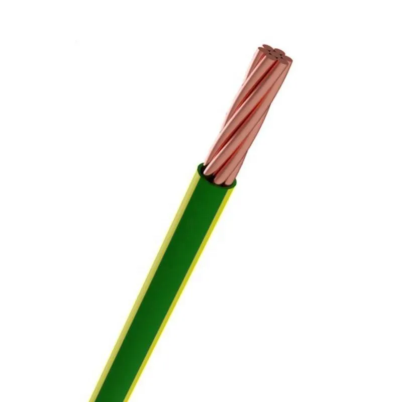 PVC Insulated 70mm 120mm 2 150mm2 Copper Cable Ground Wire Stranded Conductor for Heating Green/Yellow Color