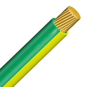 150mm&sup2; Class 5 Flexible Copper PVC Insulated Earth Wire Yellow/Green 450/750V