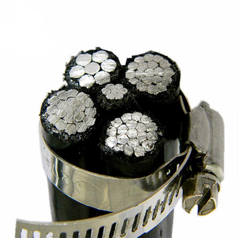 1000V 4*25MM2 4x25mm2 Self-supporting Insulated Overhead SIP-4 SIP Wire Cable