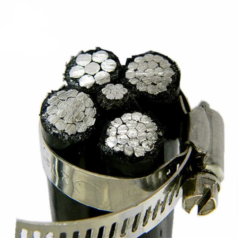 11kv 70mm2 Al/Sc/XLPE/Sc/Cut/PVC 3+1 Aerial Bundeled Conductor Cable