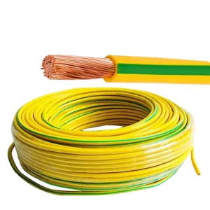 Fr-PVC Insulated Grounding Cable 6-25mm&sup2; Green/Yellow Copper Wire 450/750V (IEC 60446)
