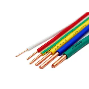 PVC Insulated THW/THWN/THHN THWN-2 Stranded House Electrical Wires 1/0 6 8 10 12 14 Awg 600V Rated Voltage for Heating