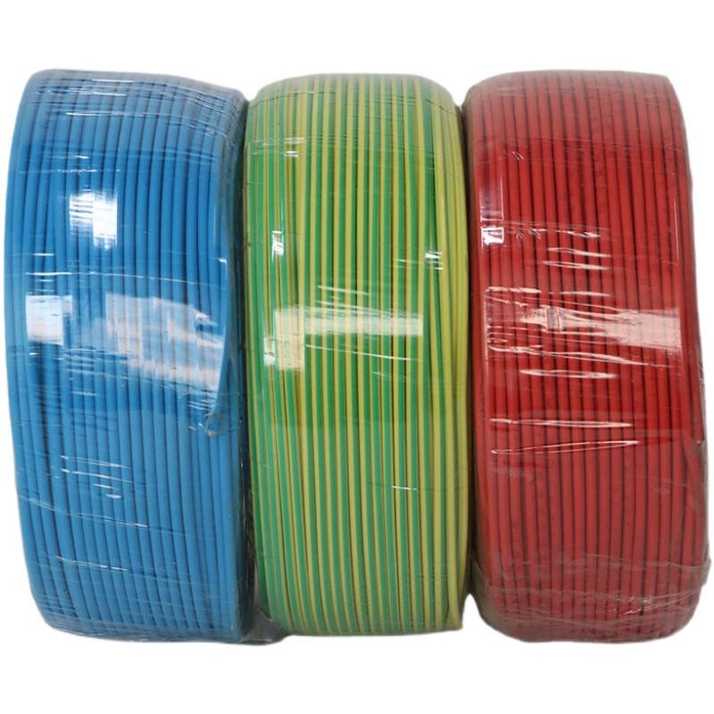 FR Flame Retardant PVC Insulated Electrical Wire Cable for House Building - Solid (BV) or Stranded (BVR) Copper Core - 1.5mm, 2.5mm, 4mm&sup2;
