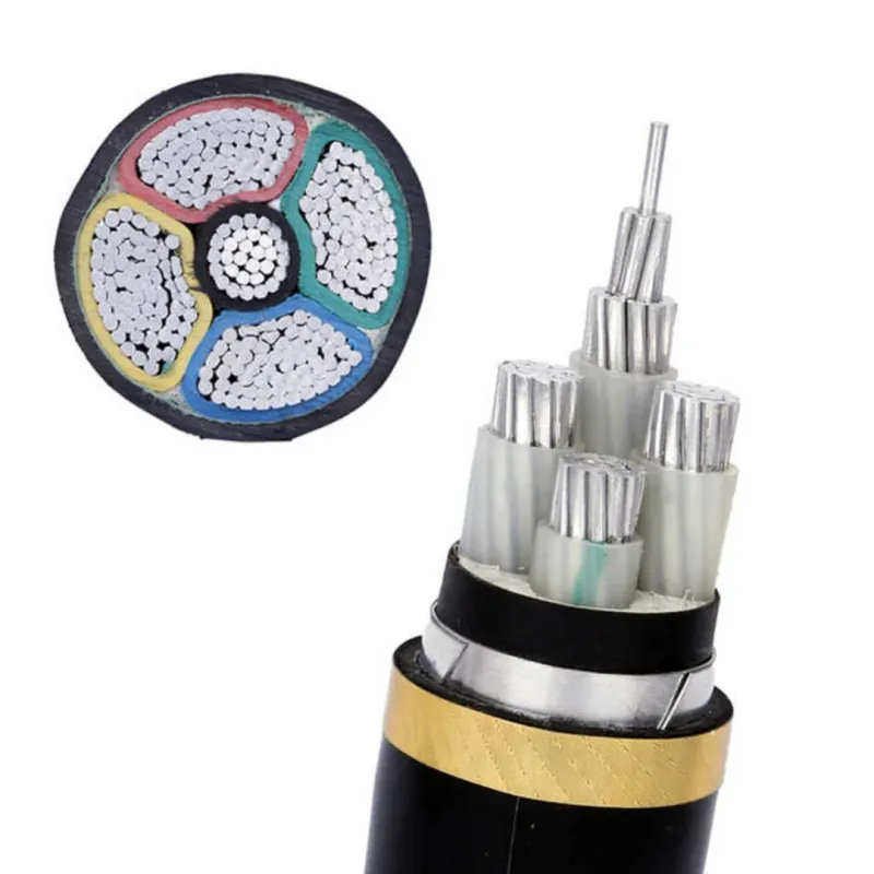 Low Voltage XLPE Insulated Power Cable PVC Insulation 10mm 16mm 25mm 4 Core Aluminium Underground Electric Wire
