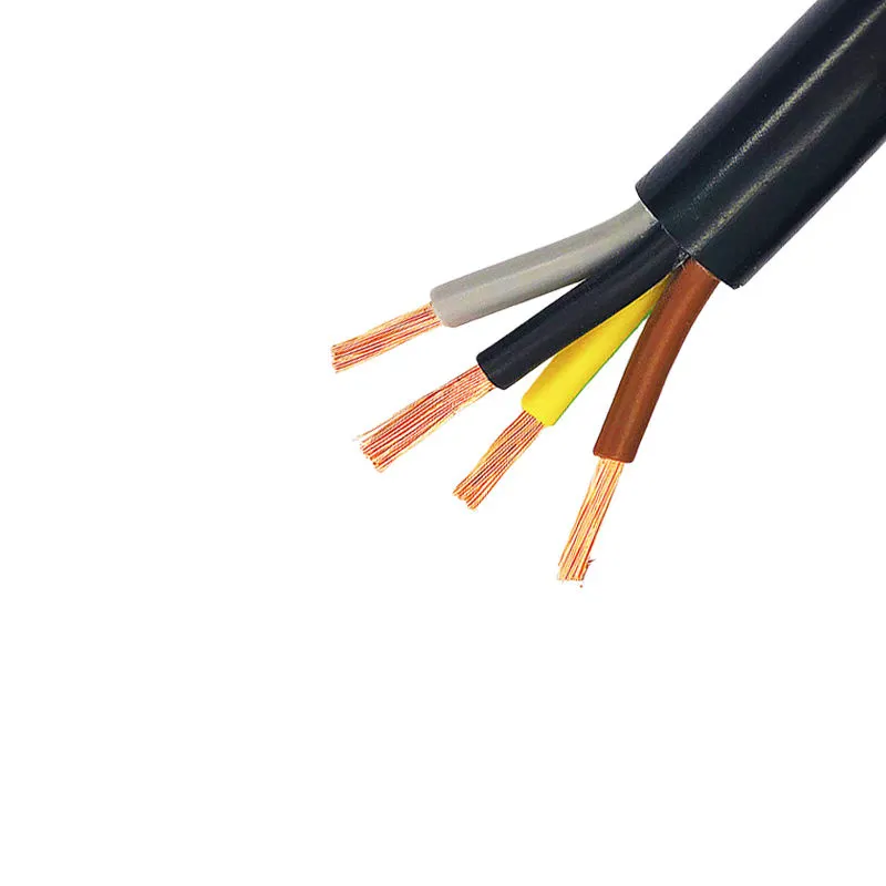 RVV Cable 4 Core 1.5mm&sup2; 2.5mm&sup2; 4mm&sup2; 6mm&sup2; Flexible PVC Power Wire for Electrical Wiring