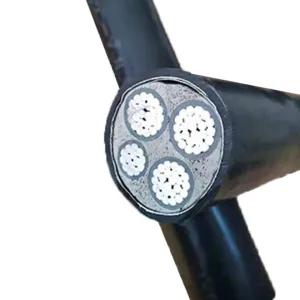 U-1000 Arvfv 4-Core Aluminum Cable (10-35mm&sup2;) with XLPE Insulation, Aluminum Armoring & PVC Sheath for Power Stations