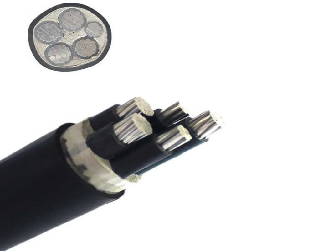 Aluminum Power Cable Wire 10 mm 16mm2 25mm 35mm 240 Outdoor 4 Conductors with PVC Jacket