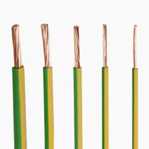 35mm&sup2; Green-Yellow Stranded Copper Ground Cable PVC Insulated 600V