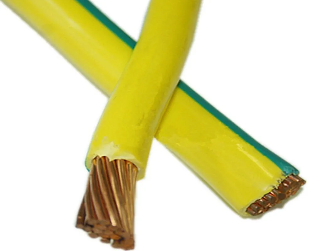 95mm&sup2; Green/Yellow Earth Cable Stranded Copper 90&deg; C PVC Insulated