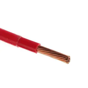 100% Copper Stranded Wire THW 7 14 12 10 8 6 AWG PVC Insulation Low Voltage 600V for Heating Applications