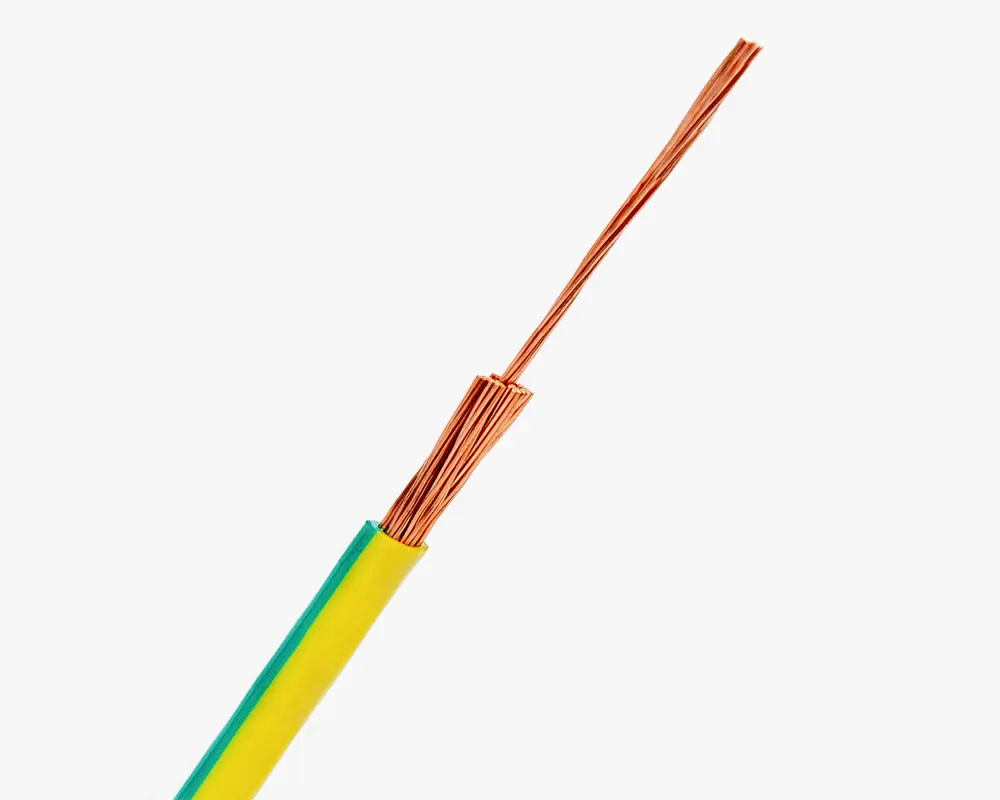 35mm&sup2; Green Yellow Earth Wire Flexible Stranded Copper