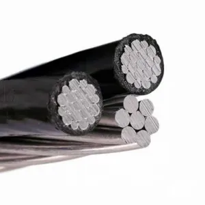 NFC 33-209 Aluminium Conductor Overhead Service Drop Electric Cable 3*50+54.6mm