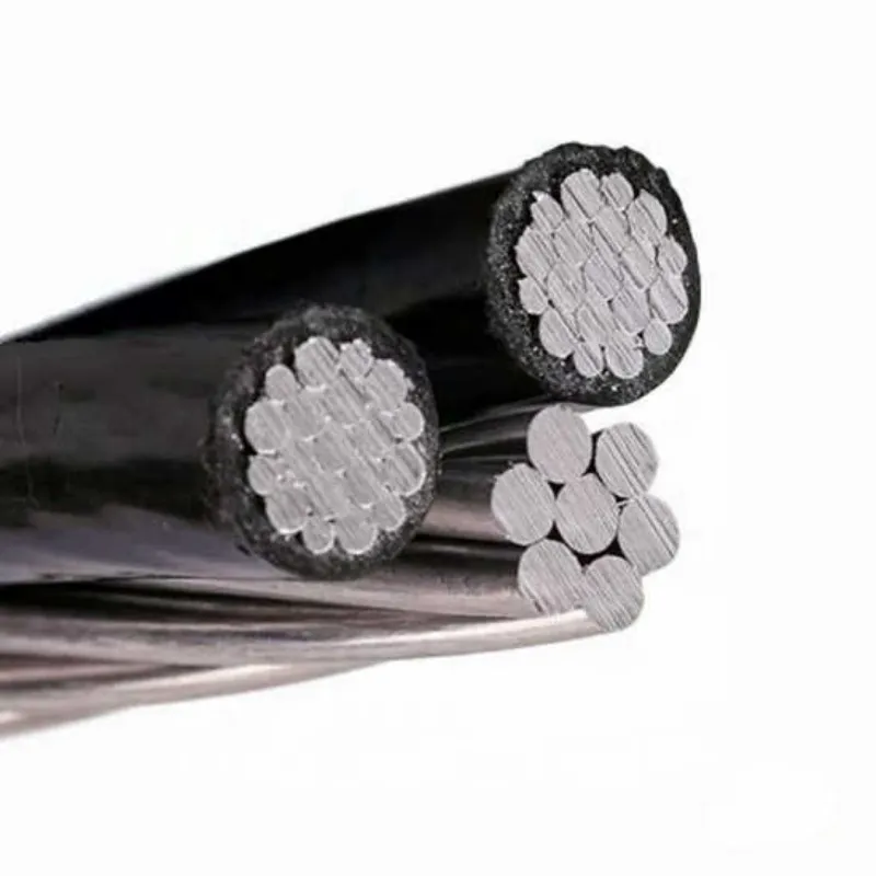 NFC 33-209 Aluminium Conductor Overhead Service Drop Electric Cable 3*50+54.6mm