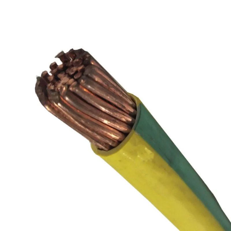 Green-Yellow PVC Insulated Stranded Copper Earth Cable (10mm&sup2; , 25mm&sup2; , 35mm&sup2;) , for Protective Earthing in Electrical Installations
