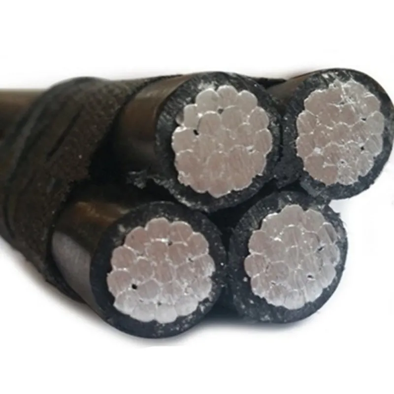 ABC Cable Aerial Bundled Cable 16mm2 25mm2 Aluminum Wire AAAC Overhead Power Cable 4 Core Weather Resistance UV Proof Whole Sale on a Drum