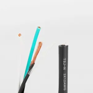 #1/0 2/0 3/0 4/0 AWG for Powerflex Copper Construction Electrical Wires THHN THWN-2 Stranded Cable PVC Insulation 600V for Heati