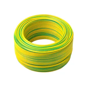 1c X 10mm&sup2; PVC Insulated Stranded Copper Earthing Cable (Yellow-Green)