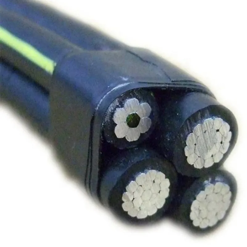 Quadruplex Service Drop Cable 0.6/1kV, 3+1 AAC/AAAC Conductor XLPE Insulated ABC Cable