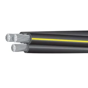 Triplex 4/0-4/0-2/0 ACSR ABC Service Drop Cable - XLPE Insulated, Aluminum Conductor