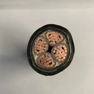 Yjv22 4X120 Steel Strip PVC Sheath Cable with Copper Conductor and XLPE Insulation