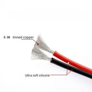 High Temp 600V 200℃ 16AWG 18AWG 20AWG 22AWG 24AWG 26AWG Flexible Silicone Tinned Copper Cable Electric Wire