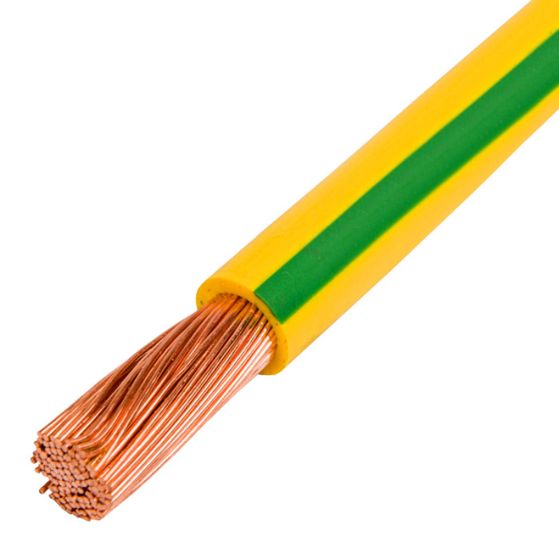 Earth Yellow Green Wire Copper Ground Earth Cable 35mm2 35mm 50mm2 50mm PVC Single Conductor Insulated Electric Power Cable Wire