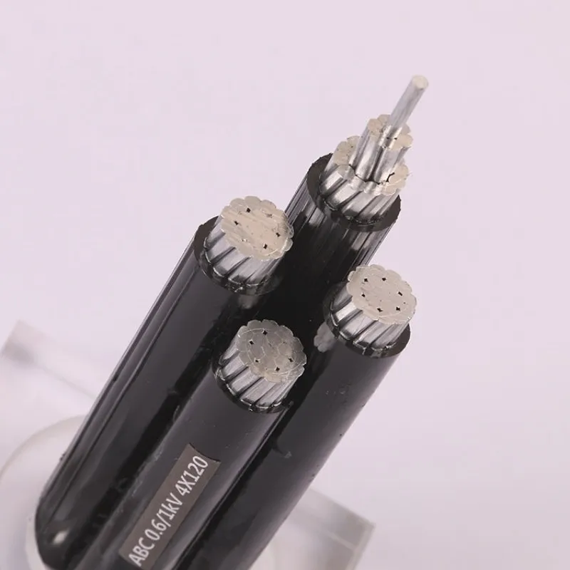 Heavy Duty Weatherproof ABC Cable 70mm&sup2; 0.6/1kv, 4 Core Aluminum Alloy Aerial Cable for Rural Grid Upgrade, Safer Than Bare Wire