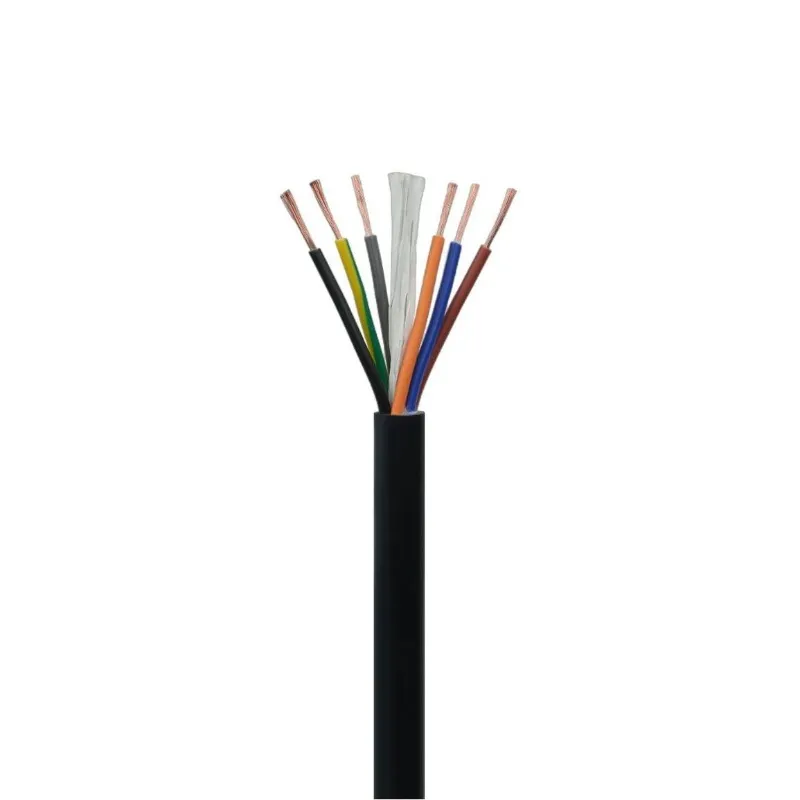 Copper Core Power Cable Electrical Installation 5/6/7/8 Core RVV 0.75/1.5/2.5mm PVC/CU Soft Sheath Flexible PVC/CU Soft Cable