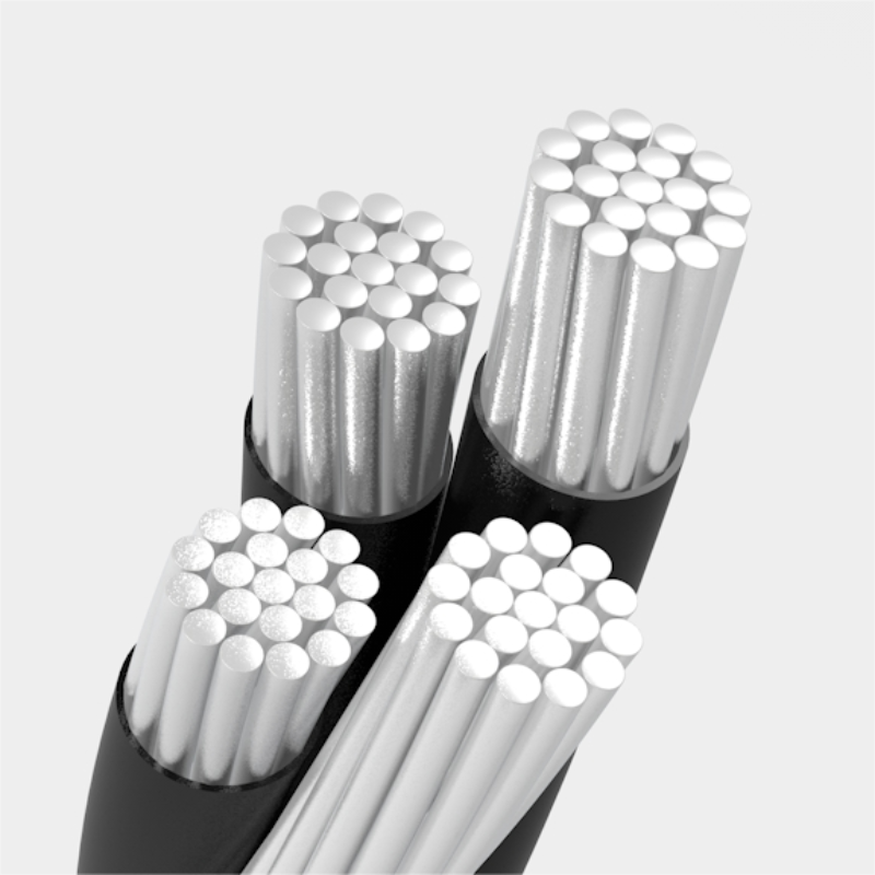 0.6/1kv ABC 4X25mm&sup2;, 4X35mm&sup2;, 4X50mm&sup2;, 4X70mm&sup2;, 4X95mm&sup2; - XLPE Insulated Aluminum Aerial Bundled Cable