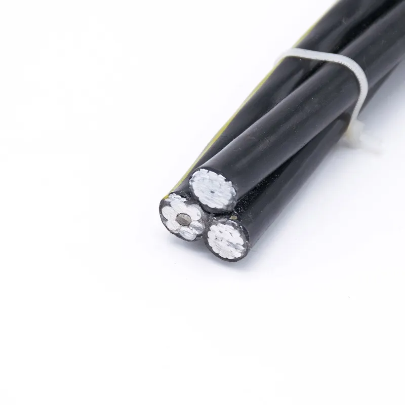 0.6/1kv ABC - 3&times; 1/0 AWG XLPE/Aluminum with Integrated Messenger