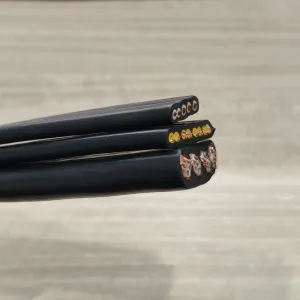 Yffb Yffbg Yvfb Flat Rubber High Flexible Crane Conveyor Elevator Cable 3X4 3X2.5 3X1.5 3X6 4X6 Traveling Cable-Power Cables