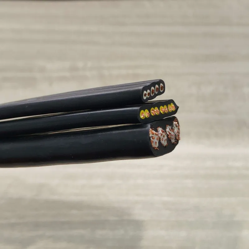 Yffb Yffbg Yvfb Flat Rubber High Flexible Crane Conveyor Elevator Cable 3X4 3X2.5 3X1.5 3X6 4X6 Traveling Cable-Power Cables