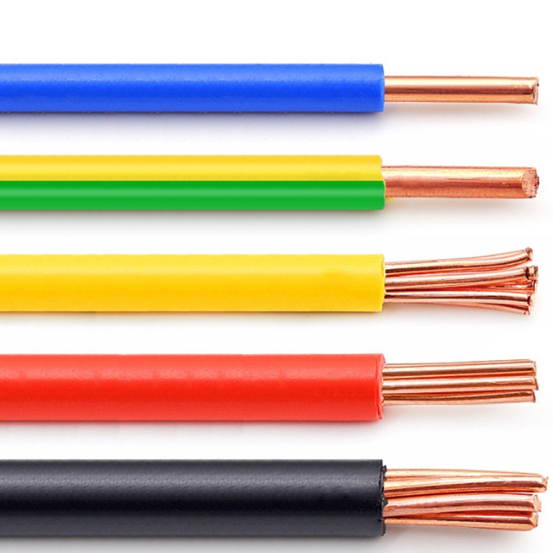 Pure Copper Cable BV BVV BVR THW TH Building Wire Pvc Insulation Huose Electric Wire Best Price 0.5mm 0.75mm 1.0mm 1.5mm 2.5mm