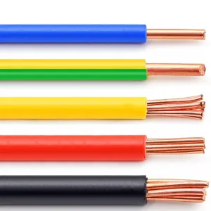 BV/BVR Single-Core PVC Insulated Cable 450/750V 0.75-25mm&sup2; RoHS Compliant for Building Wiring