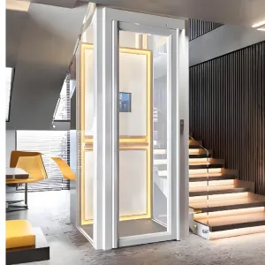 Pakyawan na Murang Maliit na Elevator ng Bahay, Custom na Indoor/Outdoor Home Lift, 400kg Traction Passenger Elevator para sa Villa