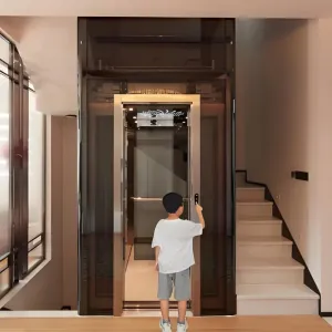 Panlabas na Hydraulic Lifting Traction Sightseeing Indoor Small Villa Elevator