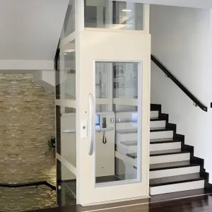 Customized Stainless Steel Villa Indoor/Outdoor Hydraulic Backpack-Uri Maliit na Pambahay na Pampasaherong Elevator-Matibay at Ligtas