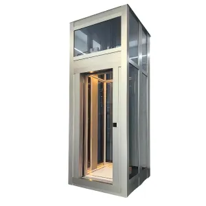 High Quality Residential Elevator para sa Maliit na Villa Traction Hydraulic Nako-customize na Disenyo Stainless Steel Construction