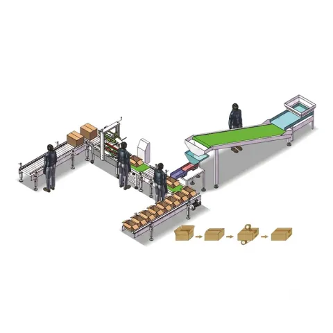 Bagging and sealing production line