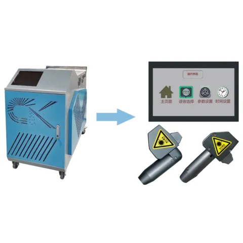500W-1000W Water Cooling Laser Cleaning Machine