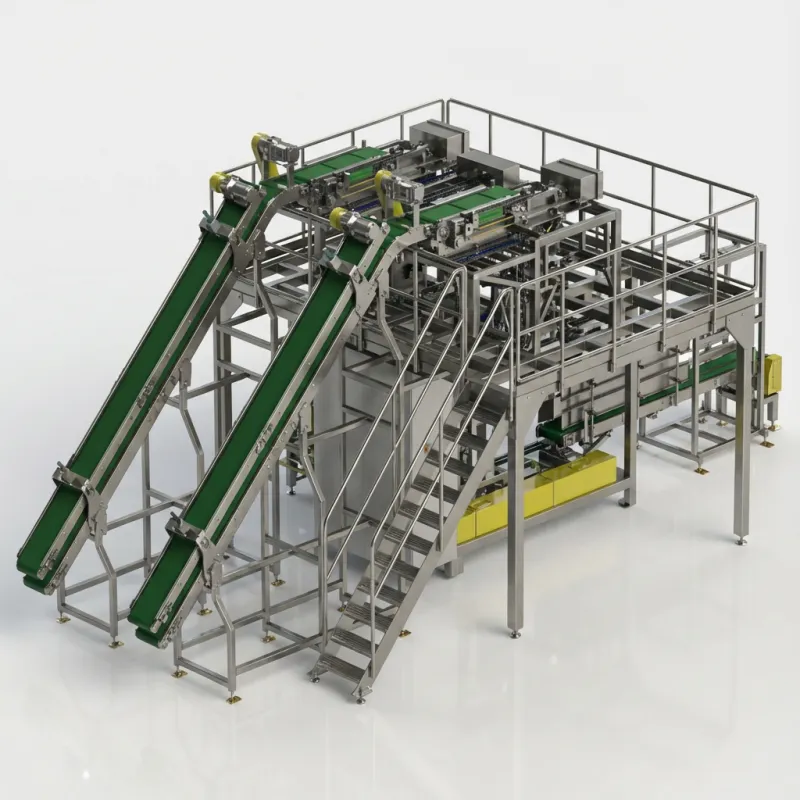 Double Hopper Secondary Packaging Machine for PP Woven Master Bag