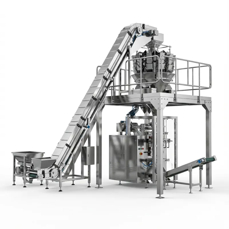 Automatic Packaging Machine with Multihead Weigher