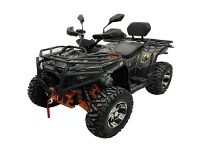 Quad de ATV gris en bicicleta