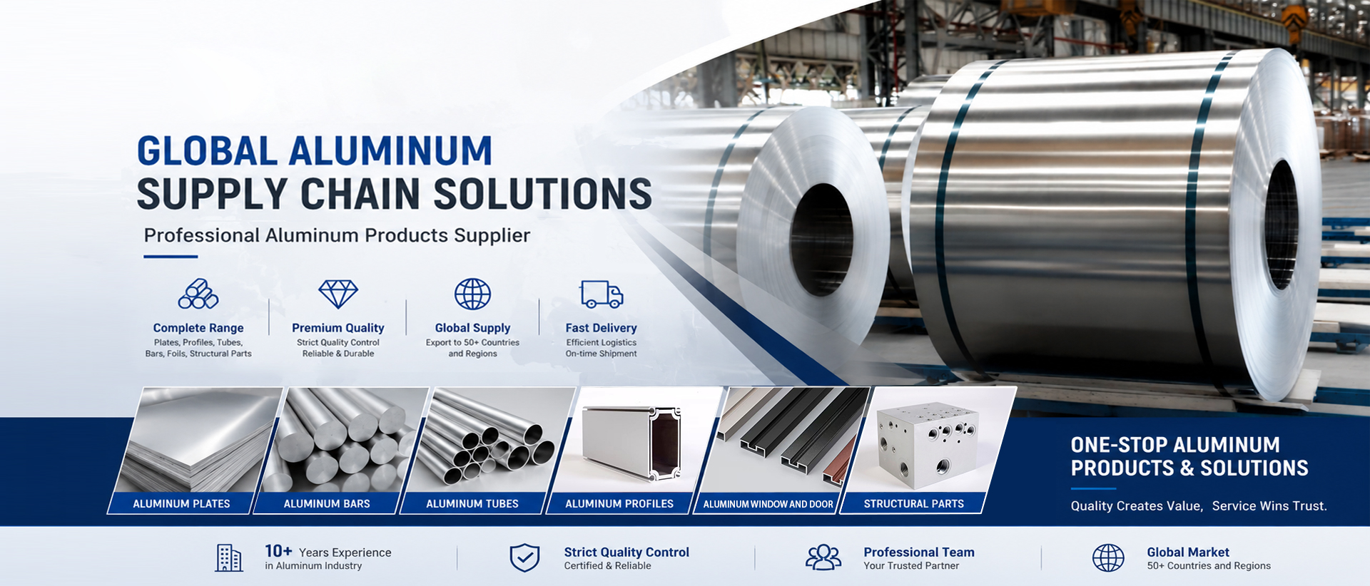 customization, freight and customs for aluminium plate, bar and tube products imports
 showcase 2