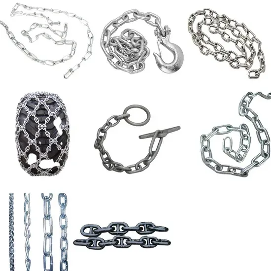 High Test Metal Powder Coated Transport Chain Lashing ChainC-Hook