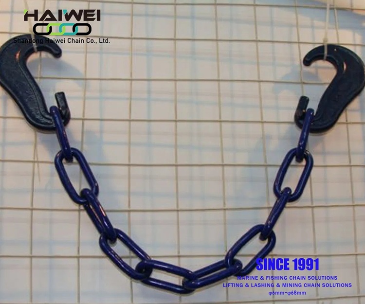Colorful Painted Standard Lashing Chain with Hook