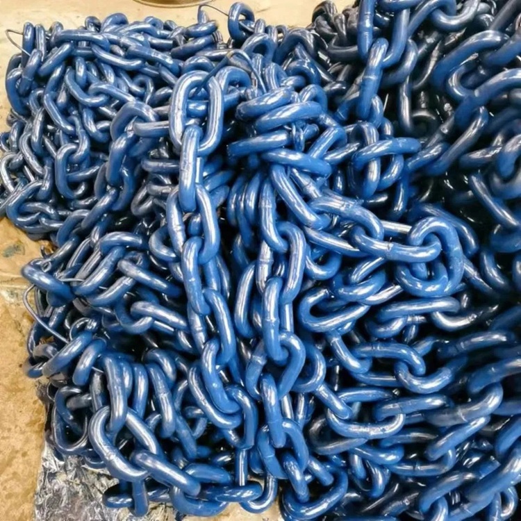 High Strength Colorful Coated  Mining Flat Compact Chain