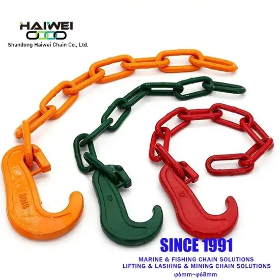 Electro Galvanizing and Painting Flash Welding Lashing and Binding Link Chain