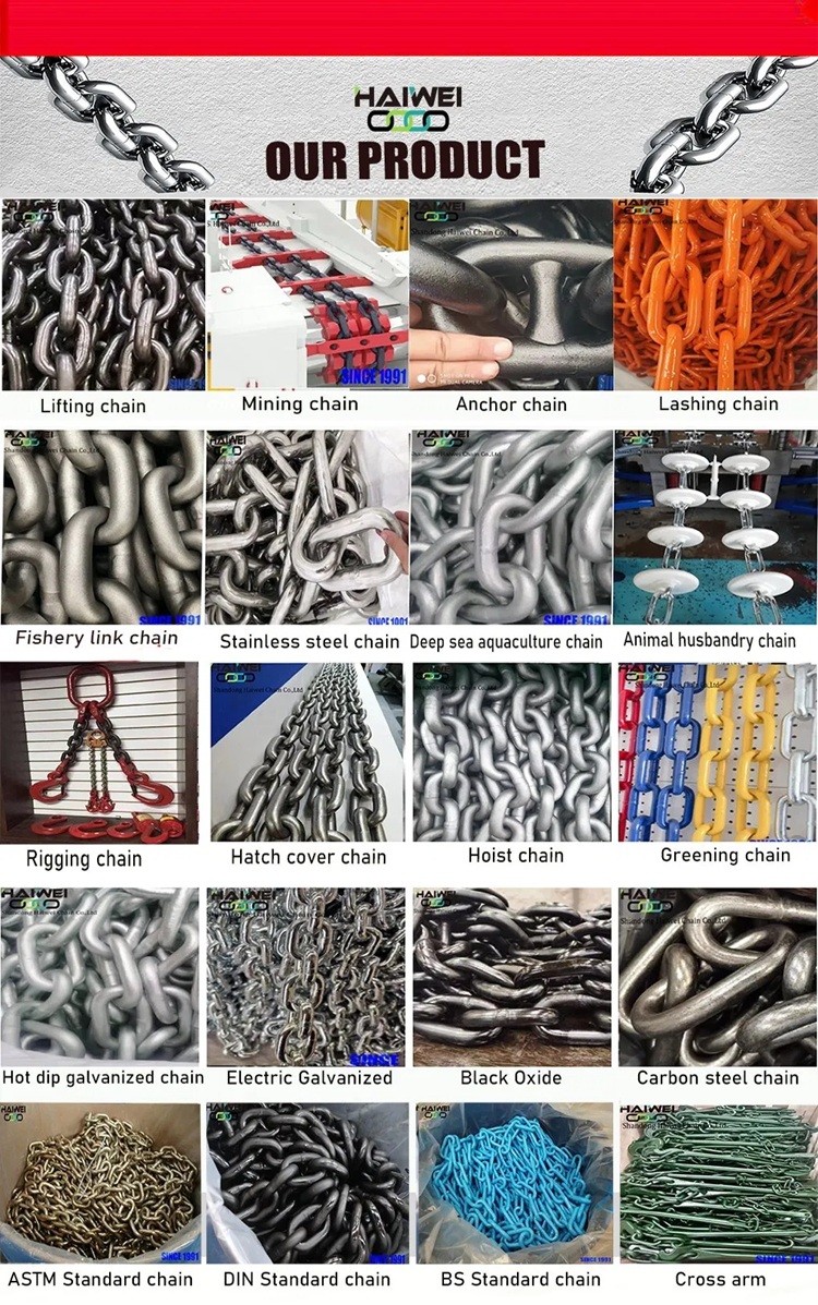 Blackening/Galvanized Welded Lifting Link Chain  